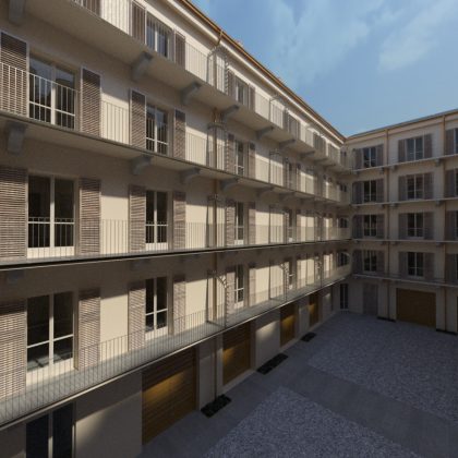 Torino_Via Accademia Albertina 38_Render di progetto